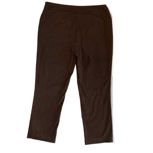 Chico's M 8 1 So Slimming Cropped Pants Brown - Picture 2 of 4